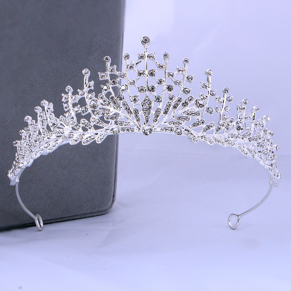 Bridal tiara Bridal Tiara Alloy bridal Tiara Headband Atmospheric Tiara 652188191347