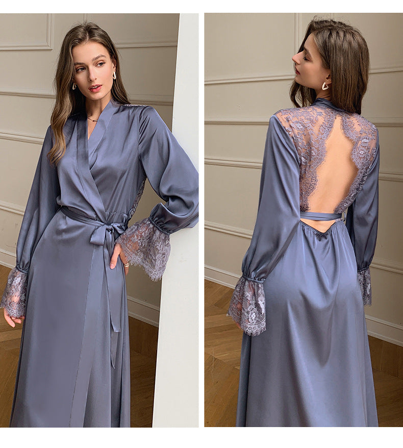 Silk-Like and Lace Robes 671048877502