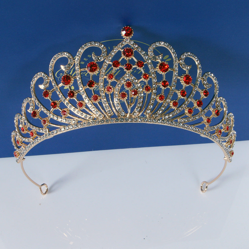 Bridal Crown Tiara Alloy Thick Silver Gold Crown Princess Bridal wedding accessories 650390631349