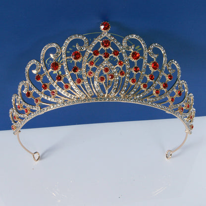 Bridal Crown Tiara Alloy Thick Silver Gold Crown Princess Bridal wedding accessories 650390631349