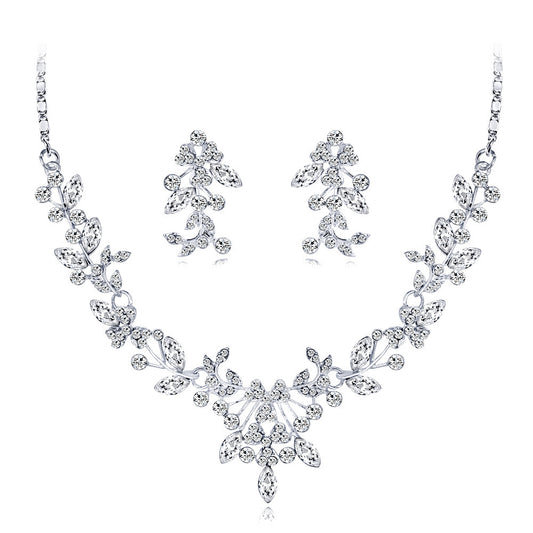Bridal wedding accessories Upscale crystal and diamond bridal accessories set 574805330964
