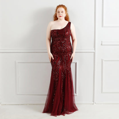 Trumpet-Mermaid Floor Length Sequins Evening Dress 646646504054