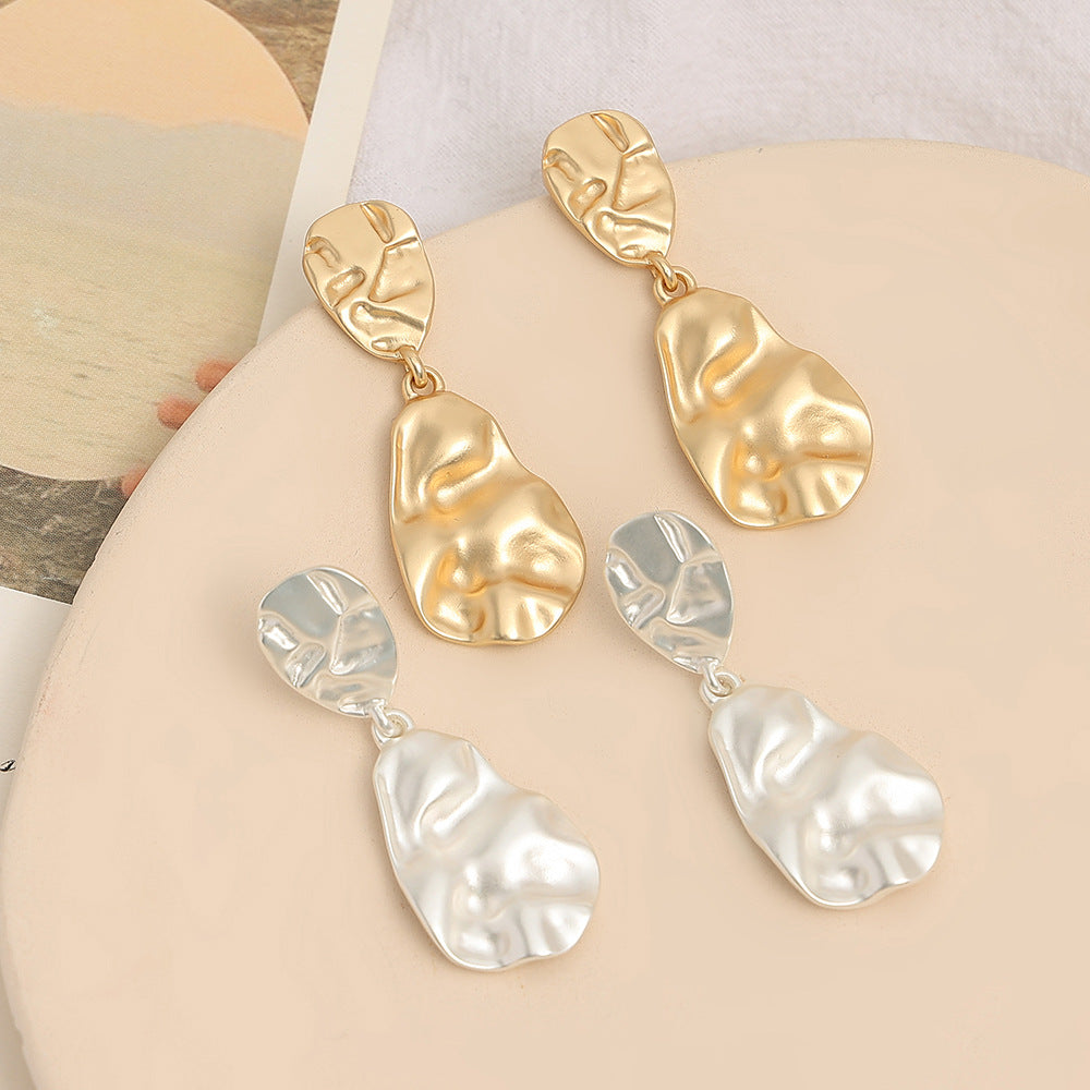 Drop-shaped percussion top fashion earrings   675009716085