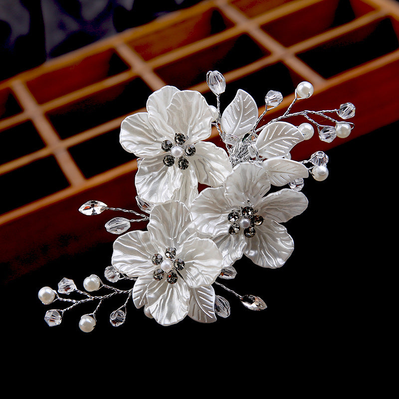 Handcrafted crystal Pearl Headwear Hairpin for wedding accessories 573589507863