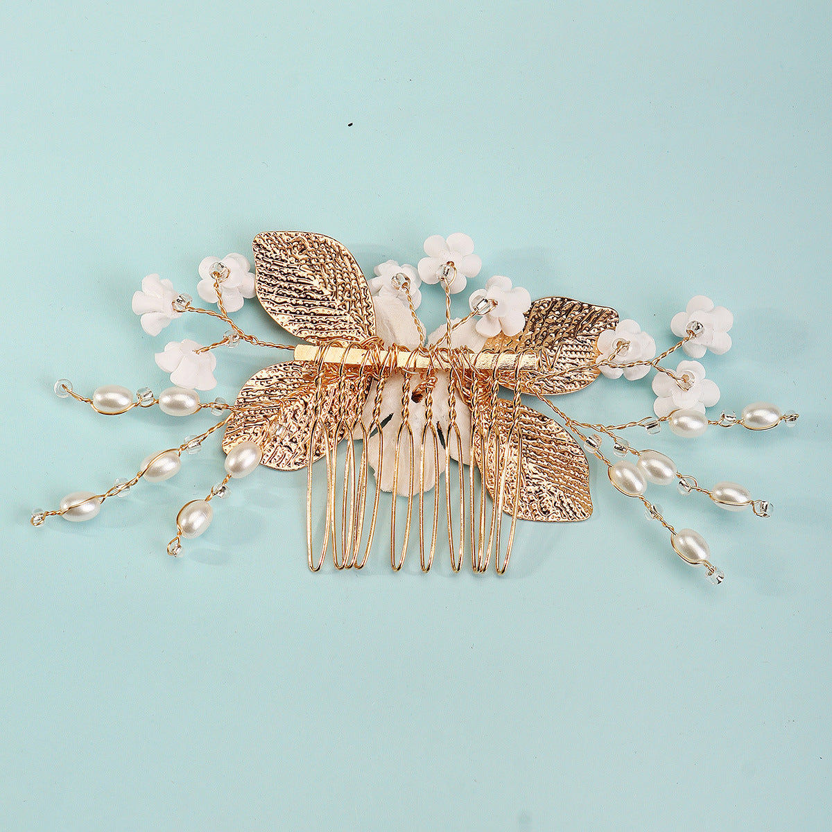 Bridal headwear Hairpin comb Wedding party wedding photo hairpin white polymer clay flower hair comb  768293185702