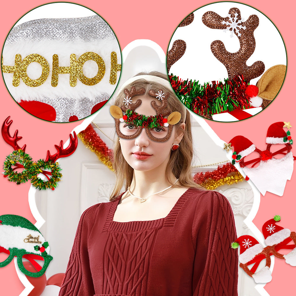 Christmas party Cartoon frame glasses for adults and children 821408242092