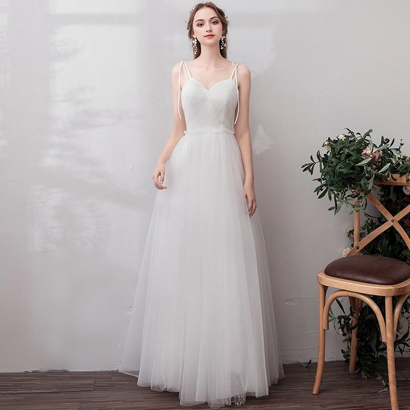 A-Line Floor Length Tulle Wedding Dress 725272414681