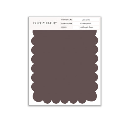 Luxe Satin Fabric Swatch in Single Color SWLS16001