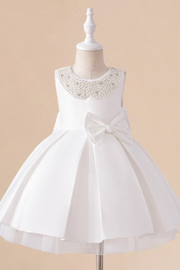 A-Line Knee Length Flower Girl Dress 811884333392