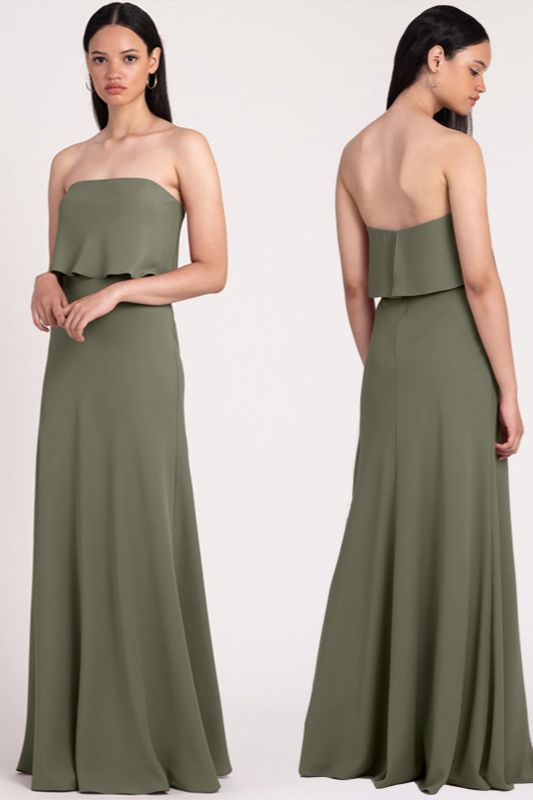 A-Line Maxi Chiffon  Bridesmaid Dress 818808852375