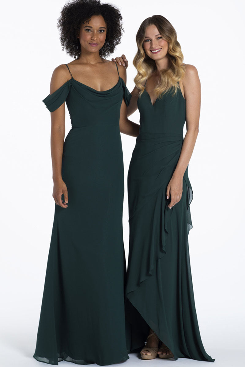 A-Line Maxi Chiffon Bridesmaid Dress 710990227259