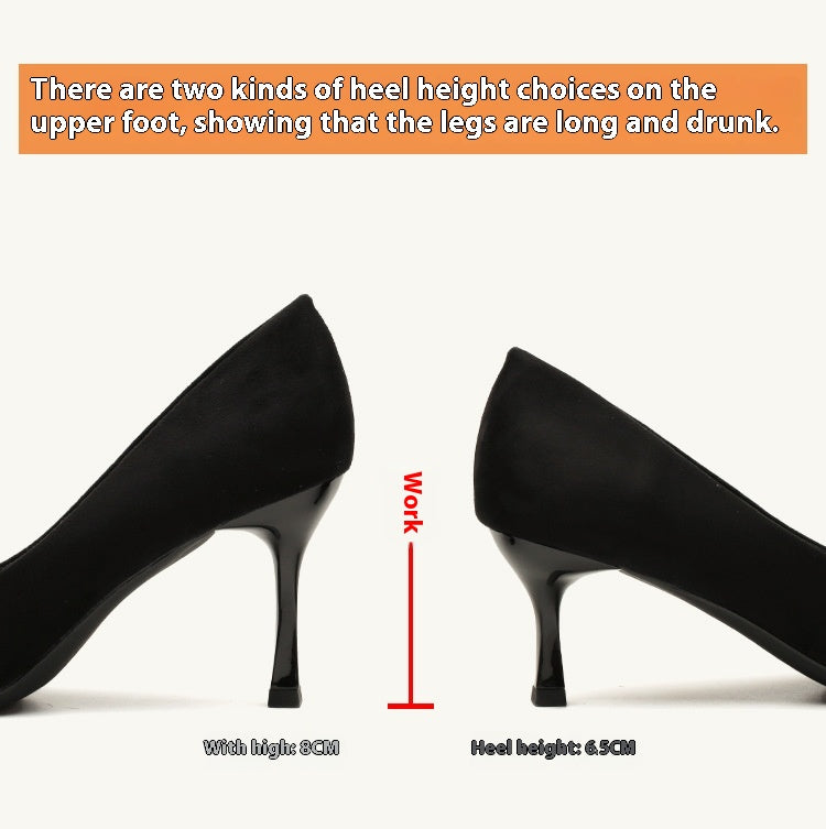 Pointy high heels match everything temperament dress shoes 746813568399