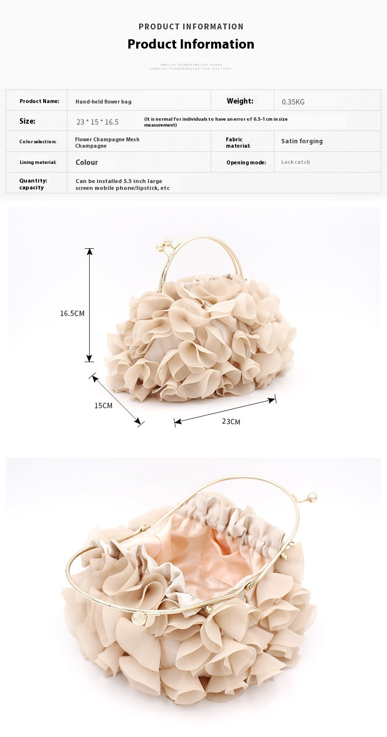 Portable flower bag Dress dinner bag 626317853915