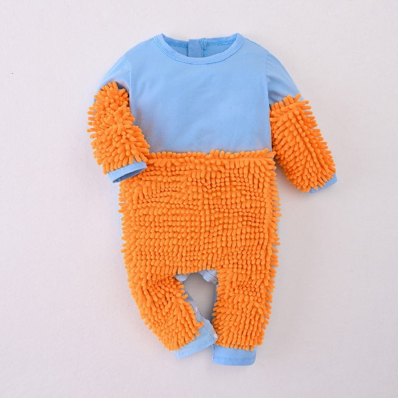 Baby crawler jumpsuit zippers are soil-proof 844763101583