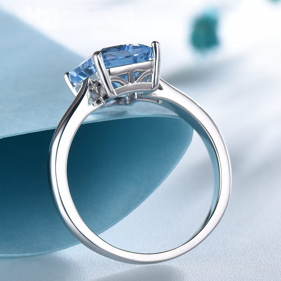 Nano aquamarine ring 616297054314