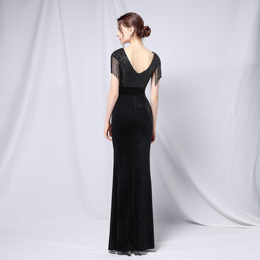 Trumpet-Mermaid Floor Length Satin Occasion Dress 656843357593