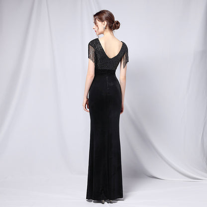 Trumpet-Mermaid Floor Length Satin Occasion Dress 656843357593