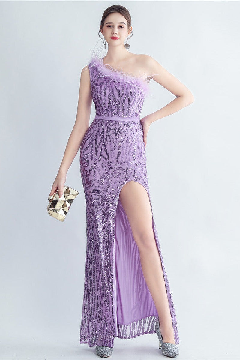 Trumpet-Mermaid Floor Length Sequins Evening Dress 732575208183