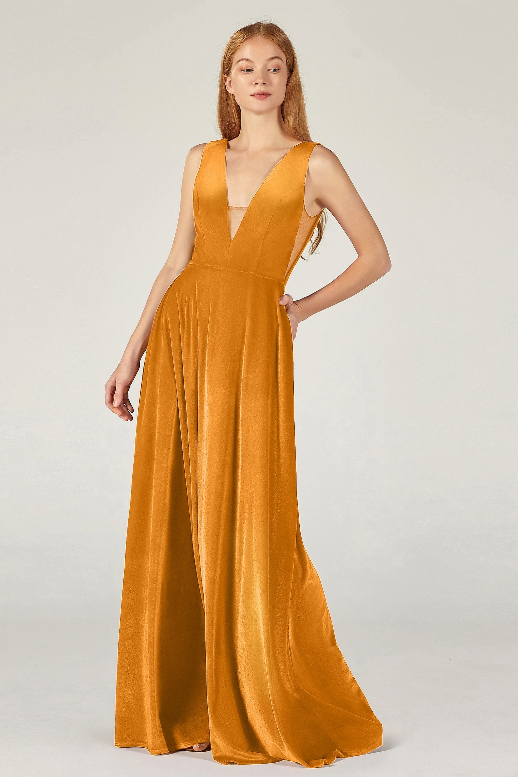 2024 Popular Marigold Bridesmaid Dresses Mix Match Cocomelody COCOMELODY