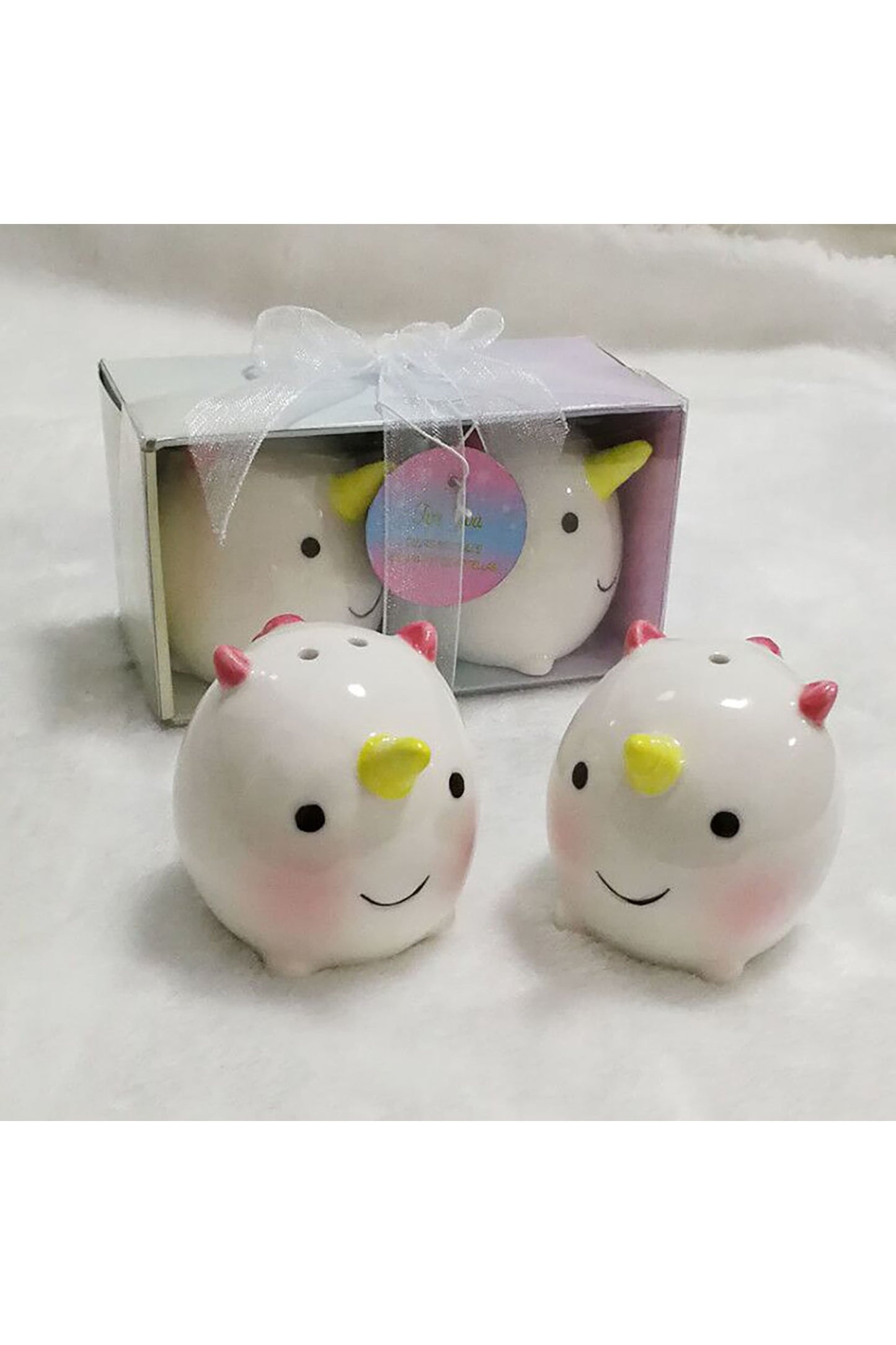 Unicorn Salt Pepper Shakers Set Baby Shower Favors Birthday Party Favors (Set of 6 pcs)