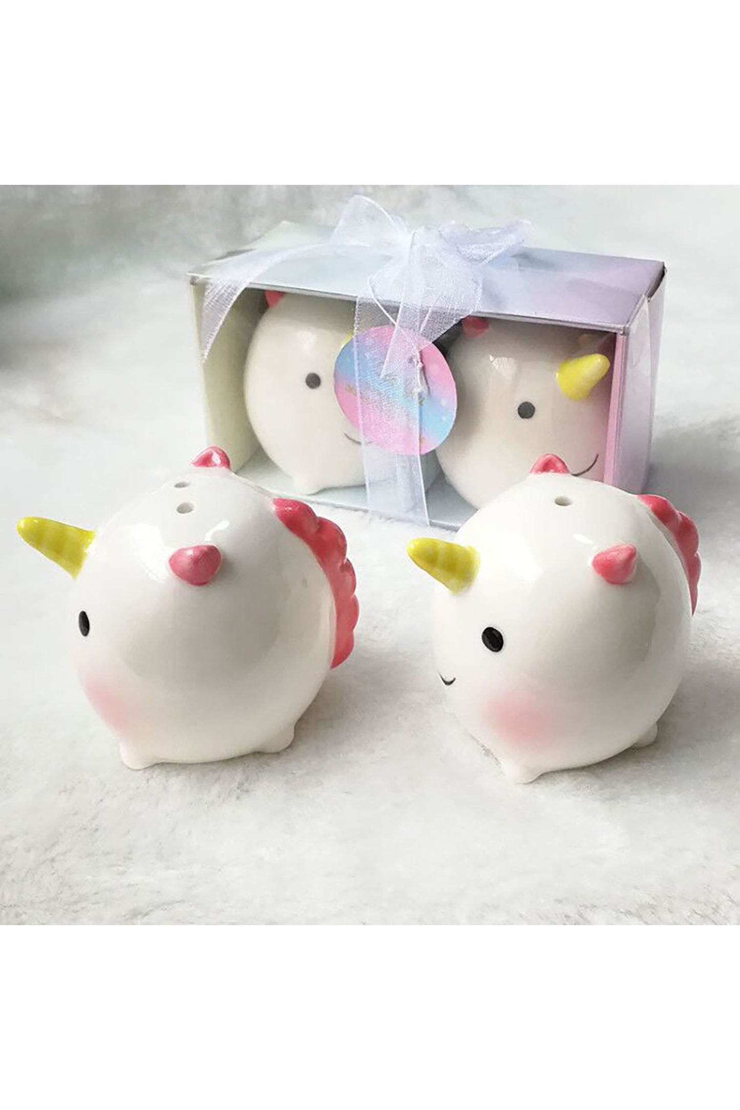 Unicorn Salt Pepper Shakers Set Baby Shower Favors Birthday Party Favors (Set of 6 pcs)