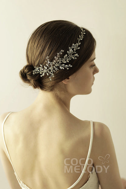 Alloy Headbands with Rhinestone CH0307