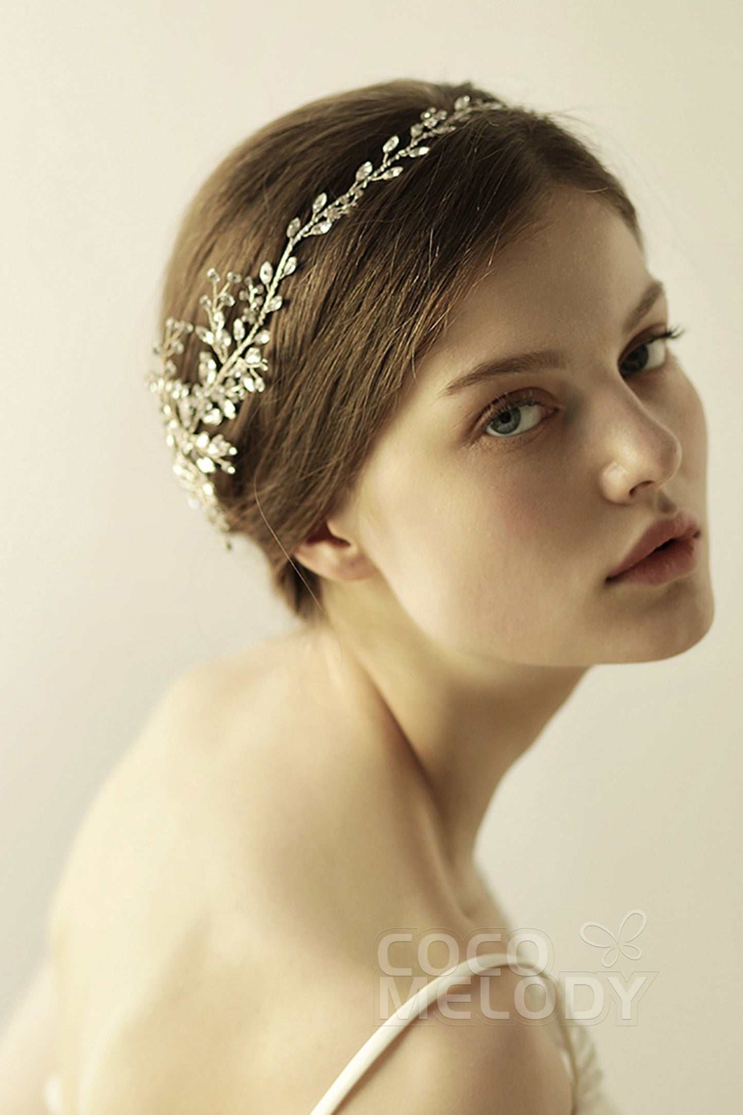 Alloy Headbands with Rhinestone CH0307