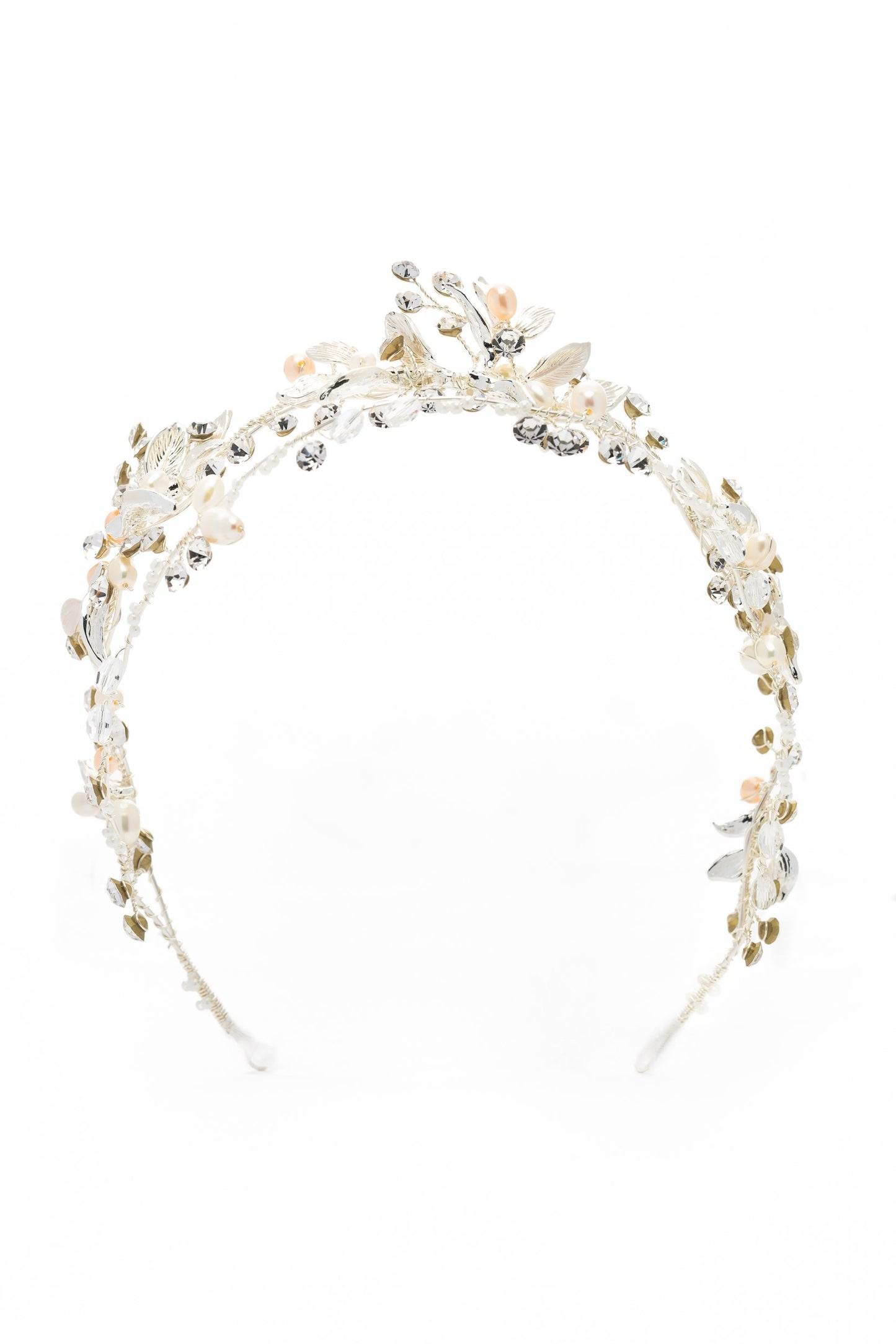 Alloy Headbands with Pearl Rhinestone CH0375