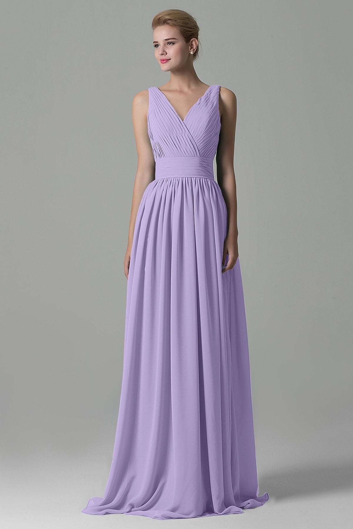 COCOMELODY Sheath Floor Length Chiffon Bridesmaid Dress COAF1500A 