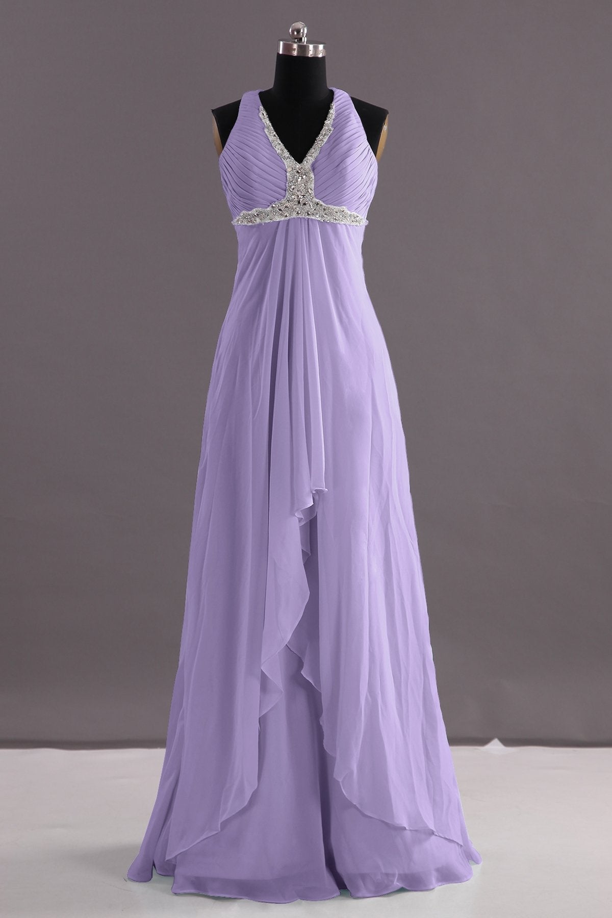 COCOMELODY Sheath-Column Floor Length Chiffon Evening Dress COEF14001 