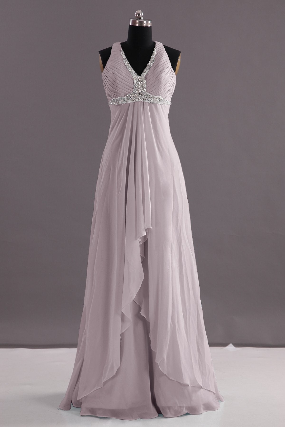 COCOMELODY Sheath-Column Floor Length Chiffon Evening Dress COEF14001 