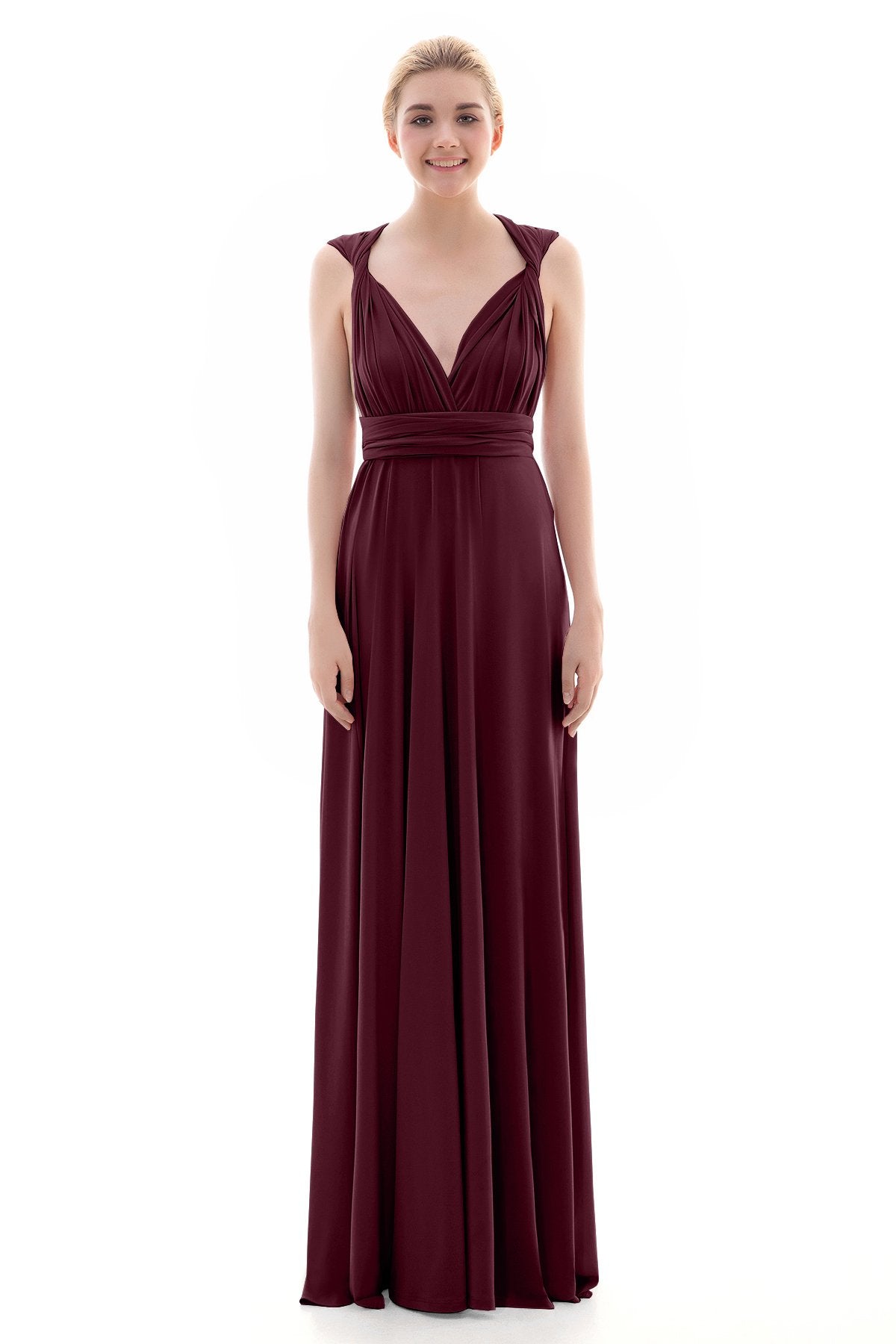 COCOMELODY Sheath Floor Length Knitted Bridesmaid Dress COEF16001 