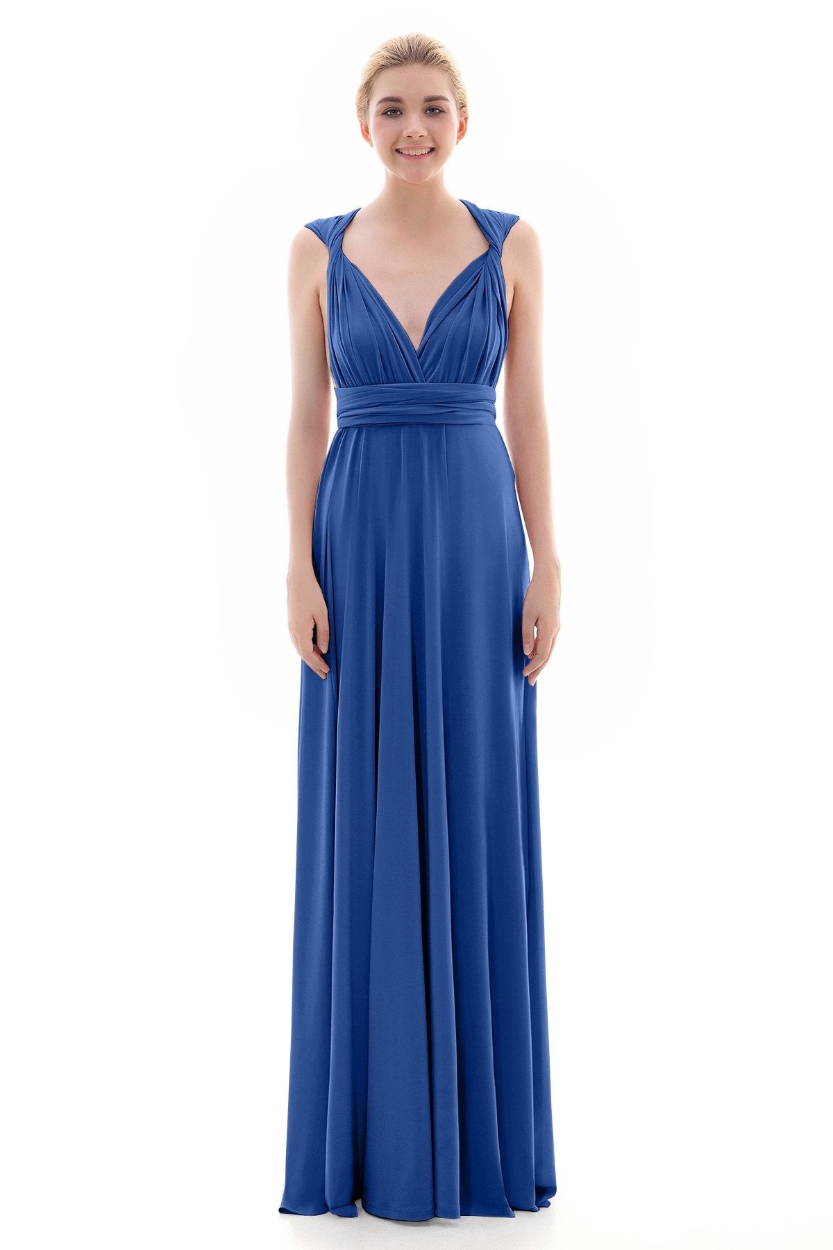 COCOMELODY Sheath Floor Length Knitted Bridesmaid Dress COEF16001 