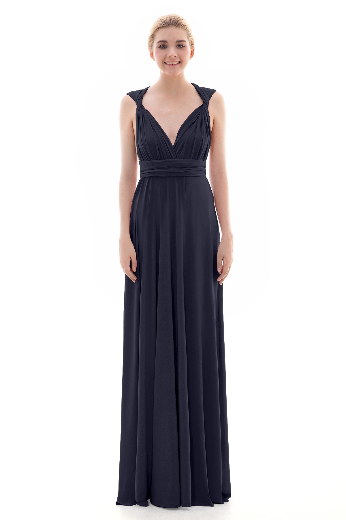 COCOMELODY Sheath Floor Length Knitted Bridesmaid Dress COEF16001 