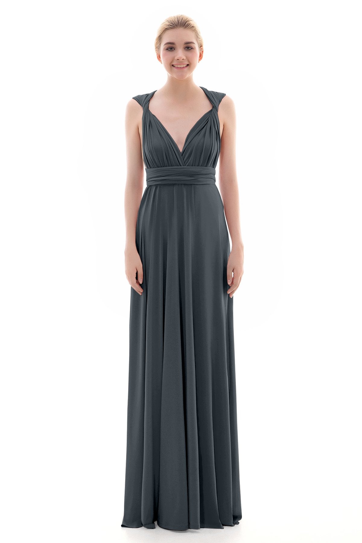 COCOMELODY Sheath Floor Length Knitted Bridesmaid Dress COEF16001 