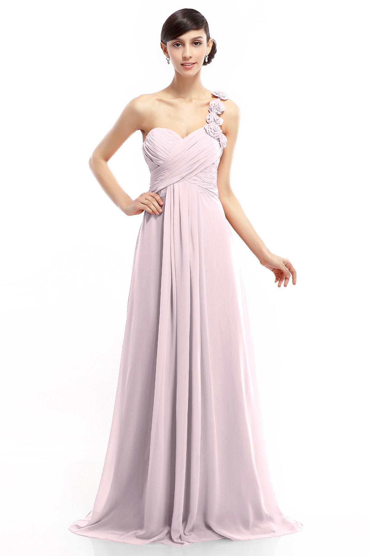 COCOMELODY Sheath-Column Floor Length Chiffon Dresses COLT14017 