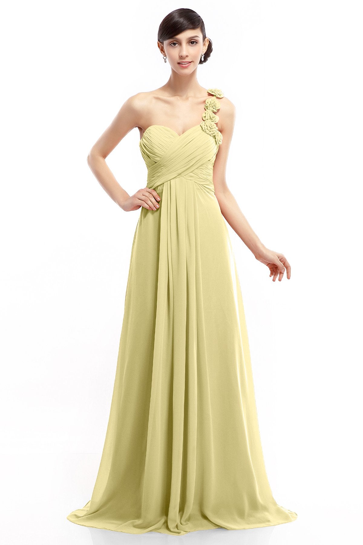 COCOMELODY Sheath-Column Floor Length Chiffon Dresses COLT14017 