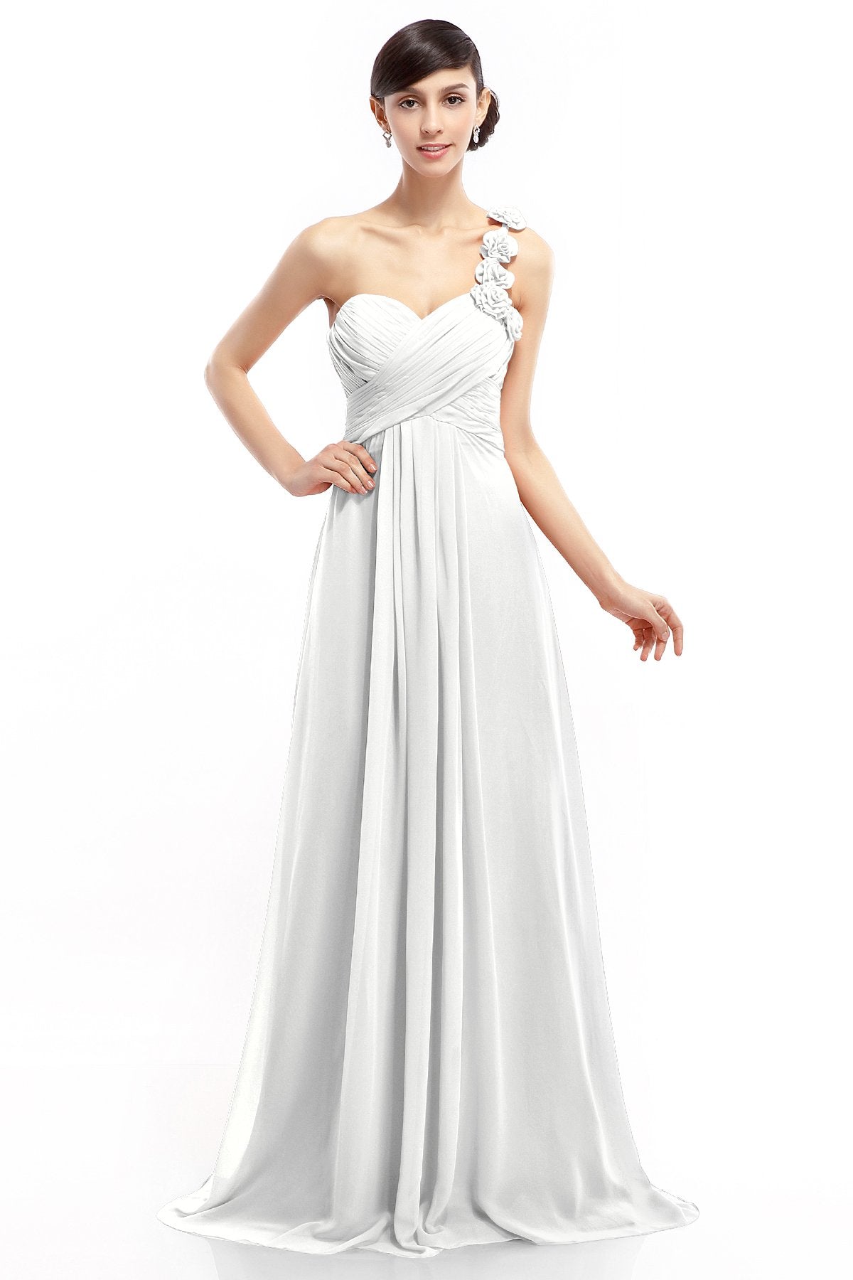 COCOMELODY Sheath-Column Floor Length Chiffon Dresses COLT14017 