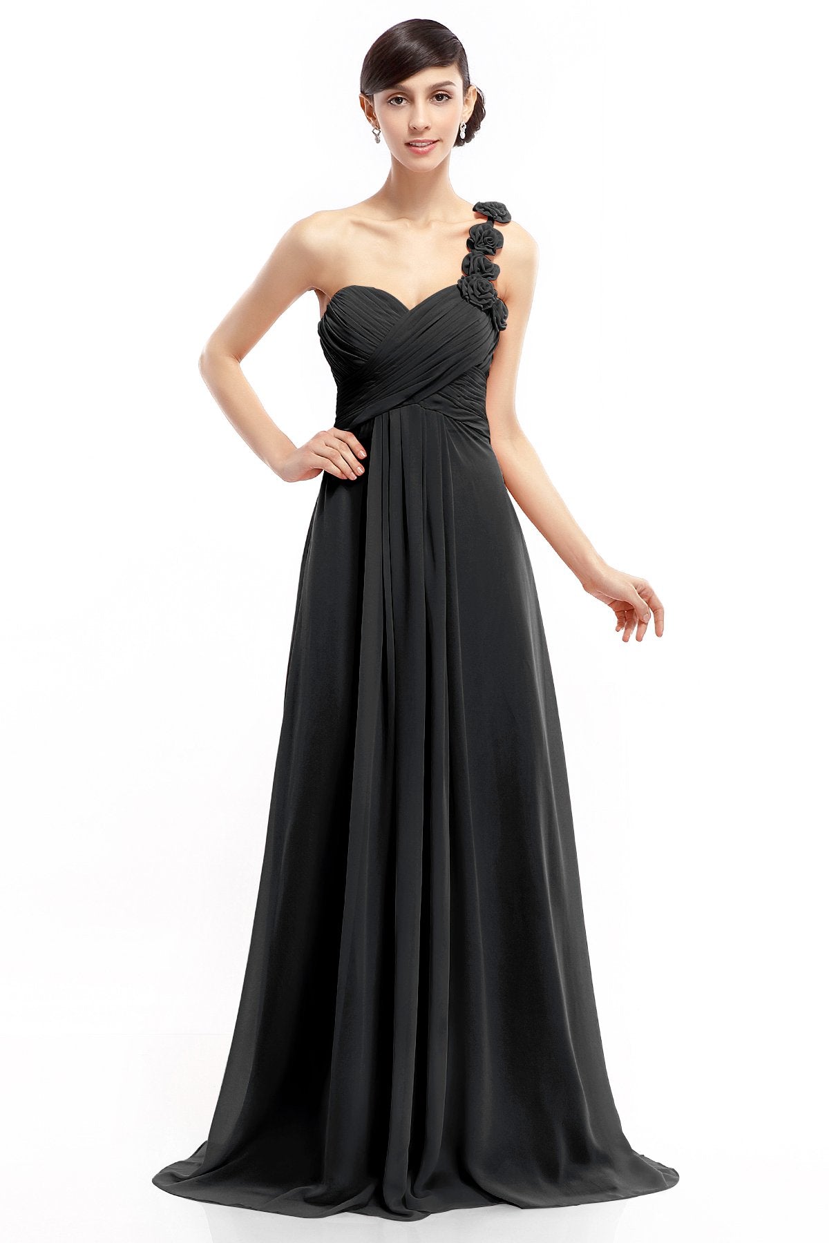 COCOMELODY Sheath-Column Floor Length Chiffon Dresses COLT14017 