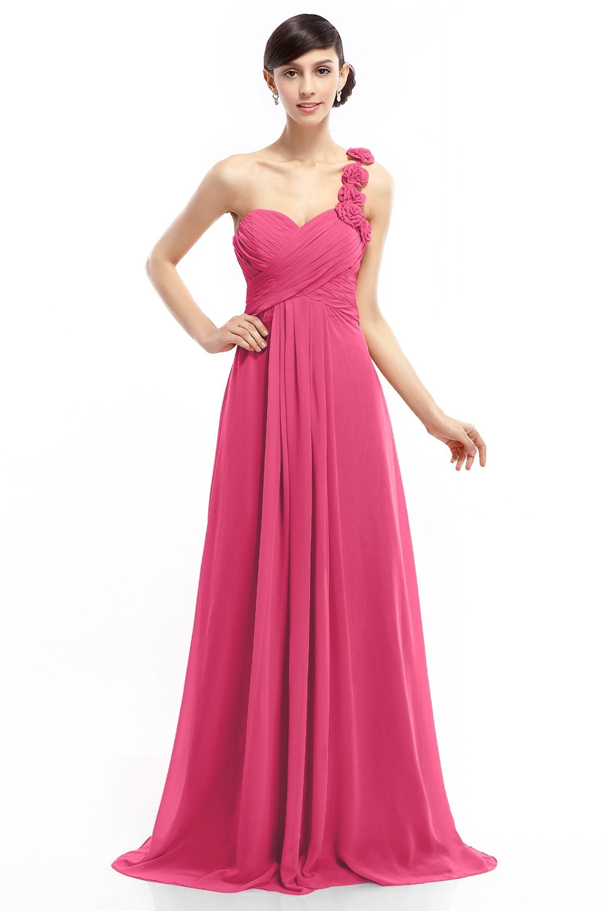 COCOMELODY Sheath-Column Floor Length Chiffon Dresses COLT14017 