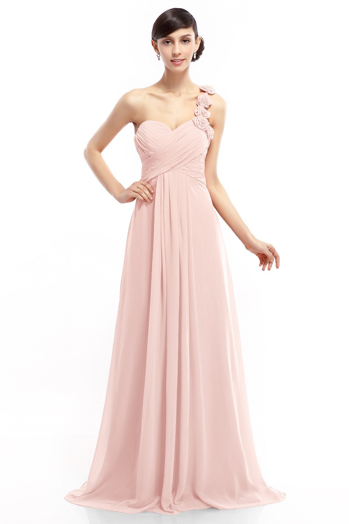 COCOMELODY Sheath-Column Floor Length Chiffon Dresses COLT14017 