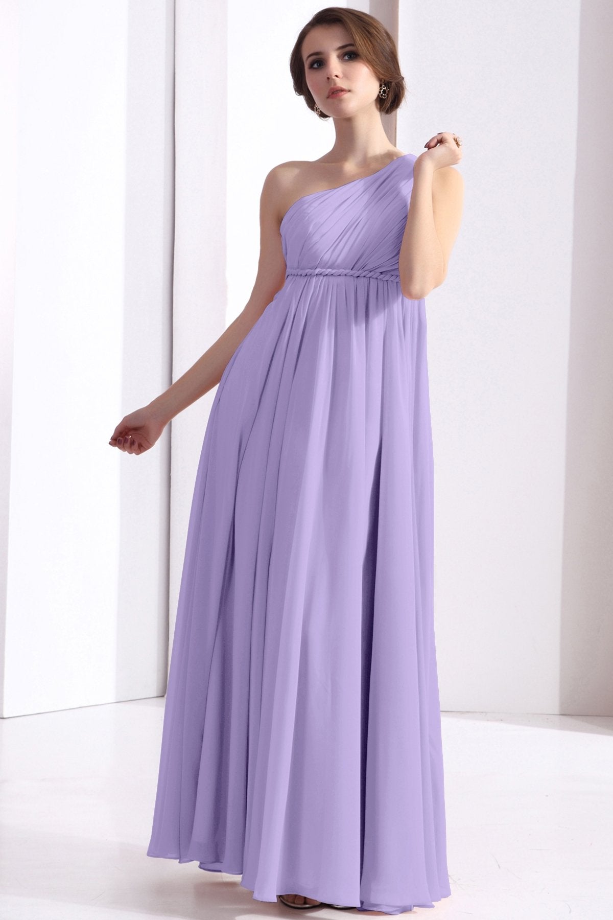 COCOMELODY Sheath Floor Length Chiffon Bridesmaid Dress COSF1300D 