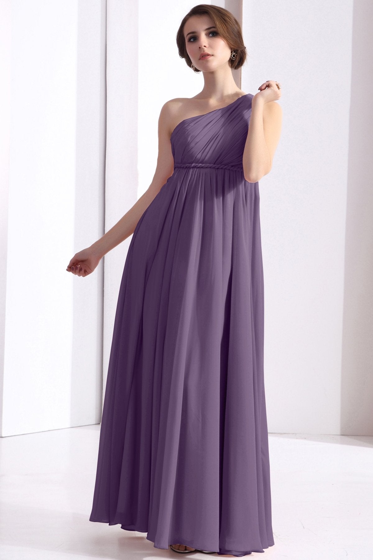 COCOMELODY Sheath Floor Length Chiffon Bridesmaid Dress COSF1300D 