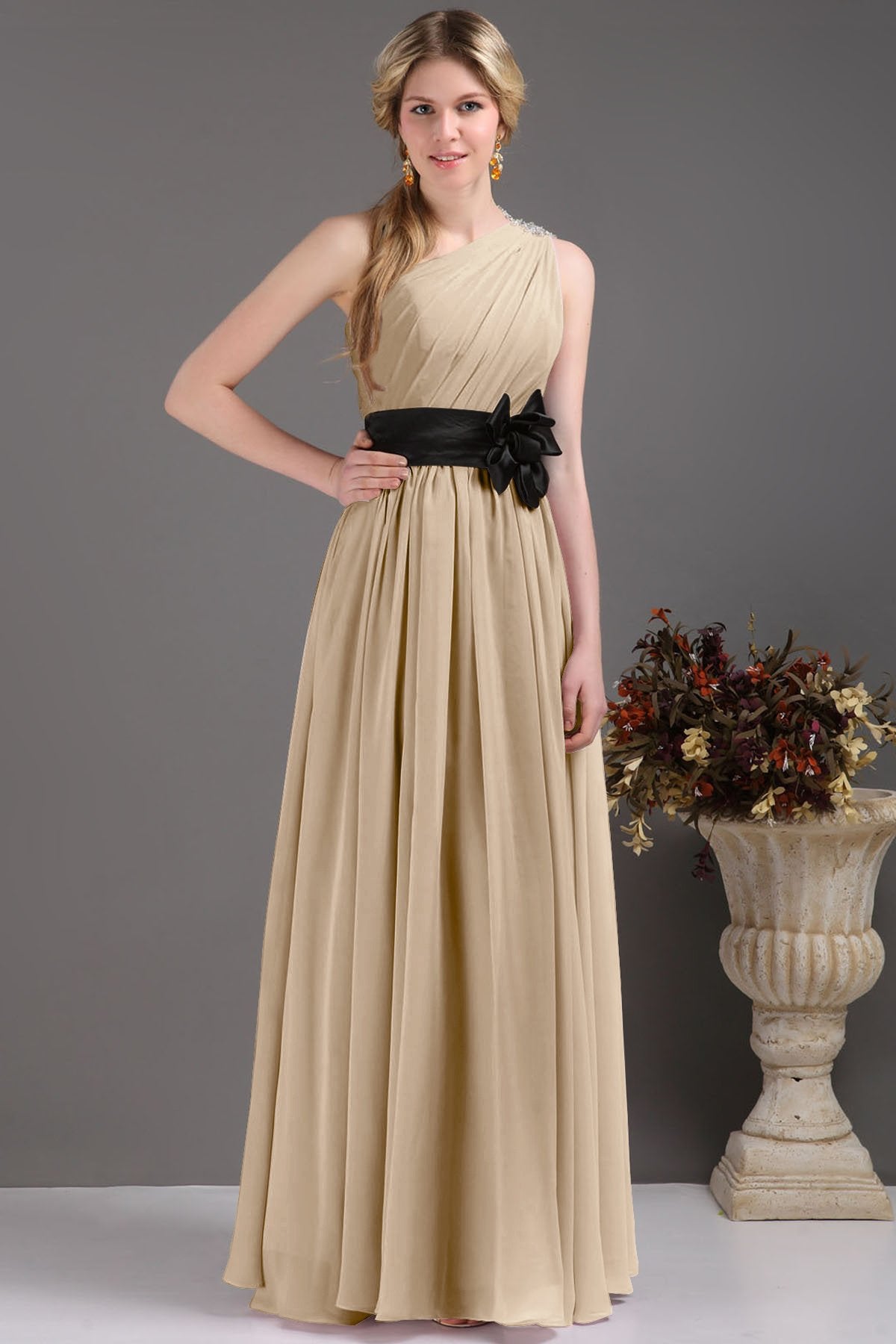 COCOMELODY Sheath-Column Floor Length Bridesmaids Dress COSF14001 