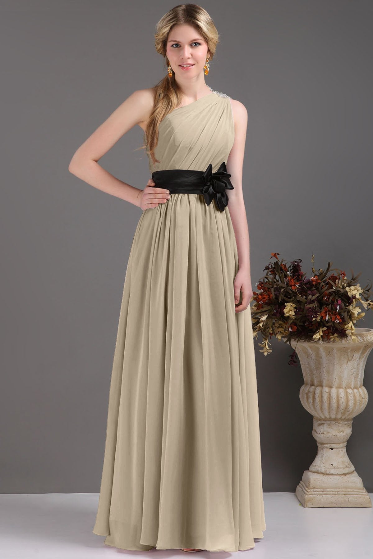 COCOMELODY Sheath-Column Floor Length Bridesmaids Dress COSF14001 