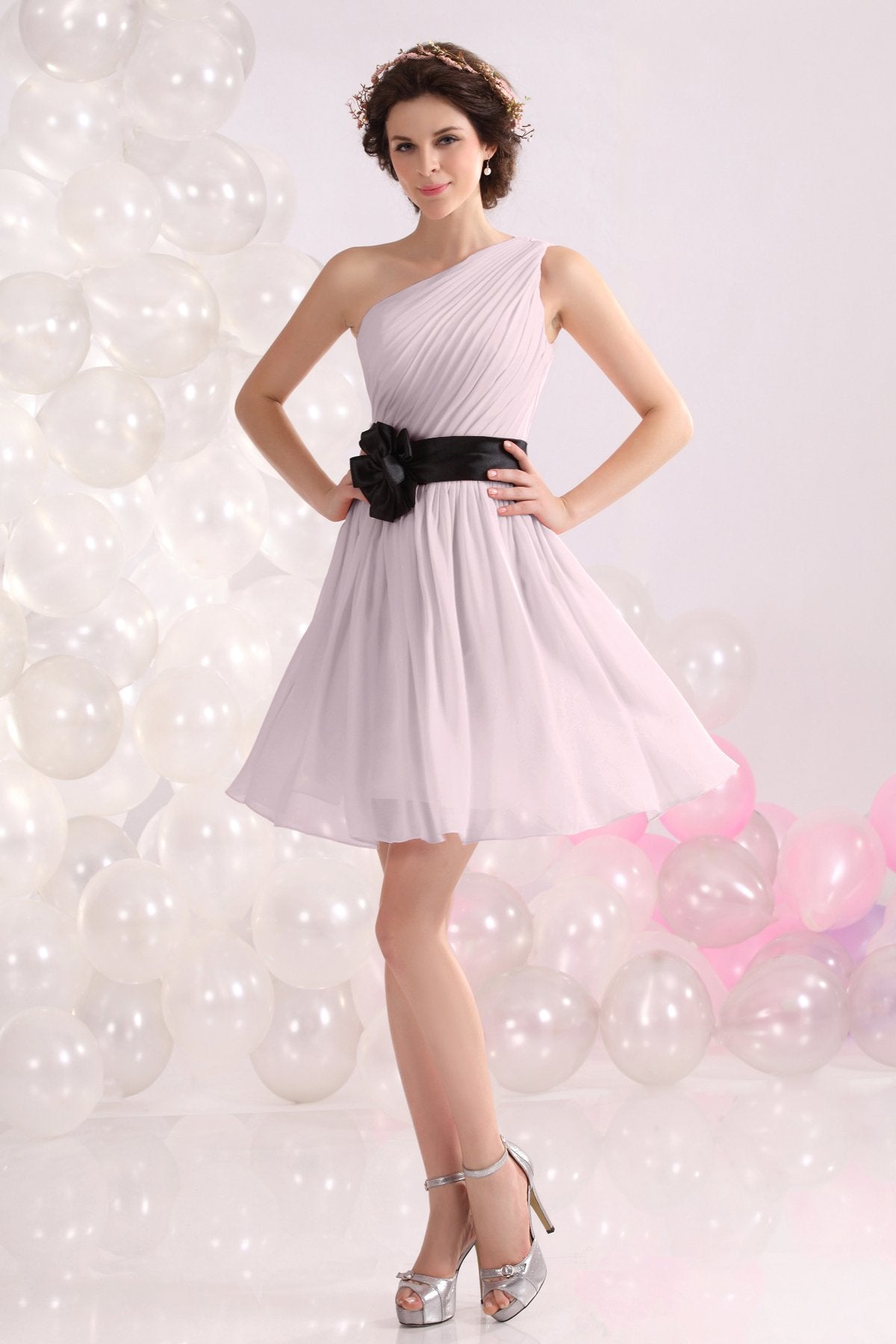 COCOMELODY A-Line Short-Mini Chiffon Bridesmaids Dress COZB1301C 