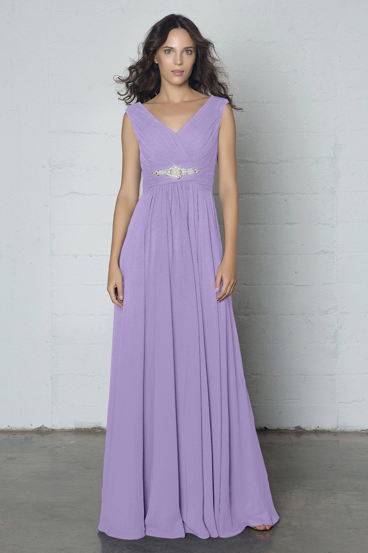 COCOMELODY Sheath-Column Floor Length Chiffon Dress COZF14002 