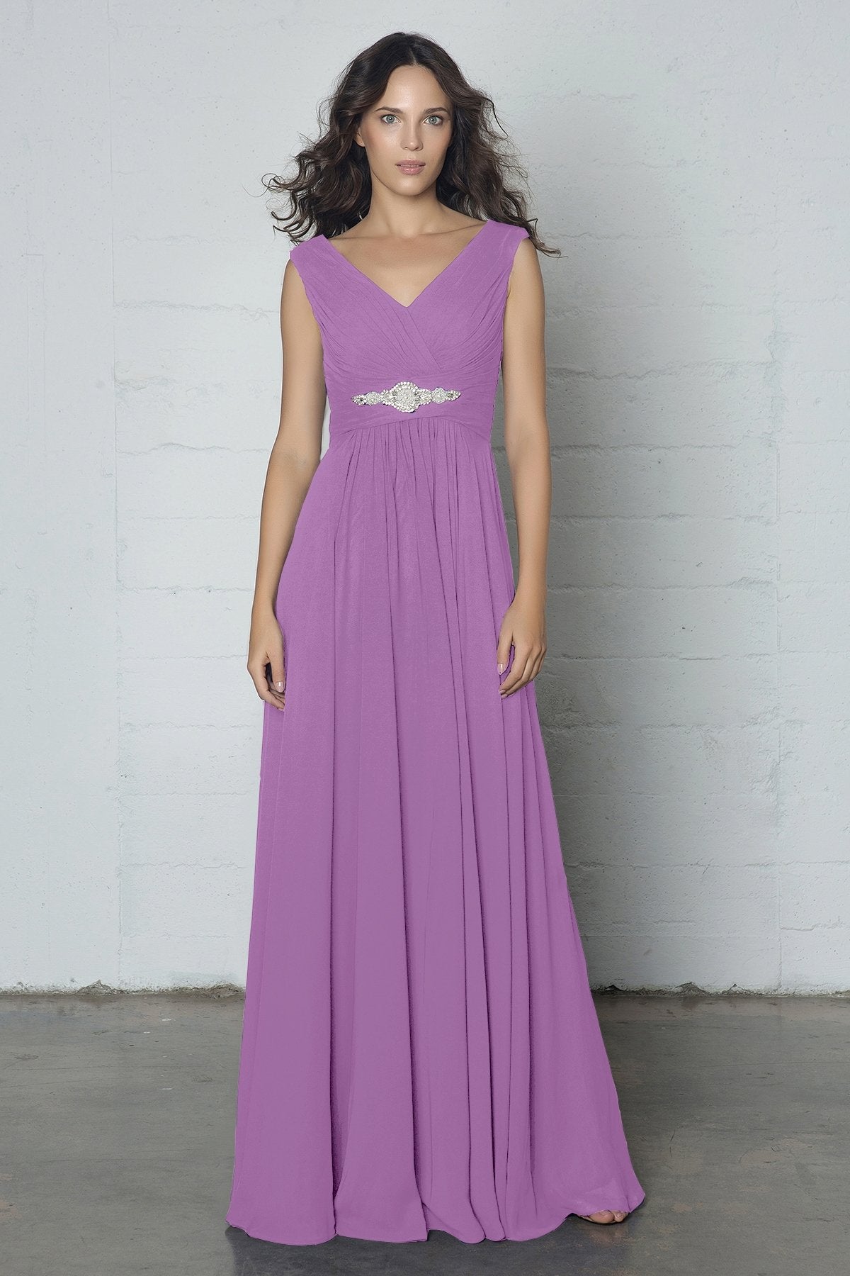 COCOMELODY Sheath-Column Floor Length Chiffon Dress COZF14002 