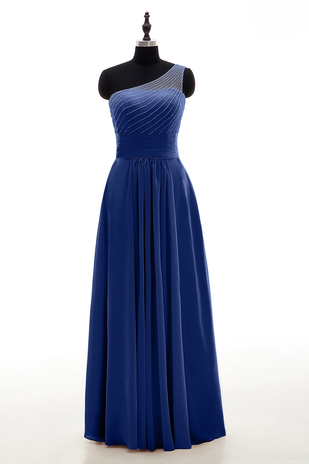 COCOMELODY Sheath Floor Length Chiffon Bridesmaid Dress COZF1409A 