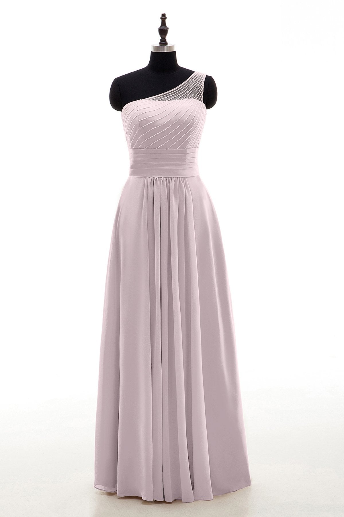 COCOMELODY Sheath Floor Length Chiffon Bridesmaid Dress COZF1409A 